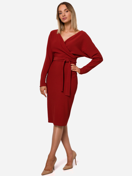 Sukienka ołówkowa damska Made Of Emotion M523 S Czerwona (5903068489211)