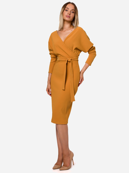 Плаття жіноче Made Of Emotion M523 XL Темно-жовте (5903068489327)