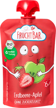 Фруктове пюре Frucht Bar Полуниця, яблуко 100 г (4260133238176)