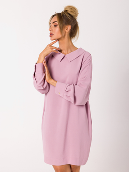 Sukienka koszulowa damska elegancka Made Of Emotion M740 XL Różowa (5903887698207)