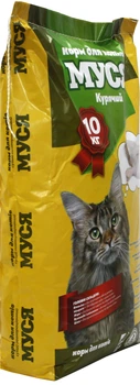 Сухий корм для котів Муся зі смаком курки 10 кг 18323 (4820097803690)