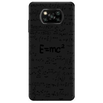 Чехол для Xiaomi Poco X3 Pro черный матовый soft touch Black Einstein (18590050143412082)