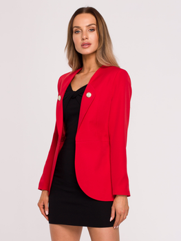 Піджак класичний жіночий Made Of Emotion M665 S Red (5903887663205)