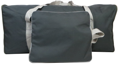 Велика складана дорожня сумка, баул із кордури 105 л Ukr Military 85х38х34 см (sum0021364) Темно-сірий