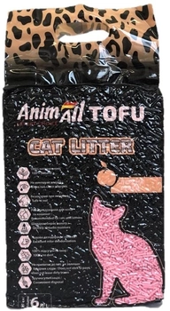 Наполнитель для кошачьего туалета AnimAll Тофу с ароматом персика Соевый комкующий 2.6 кг (6 л) (2000981139025/4820224500362)