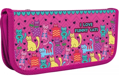 Пенал пластиковий і "Funny Cats", A6 (CF32004-07)