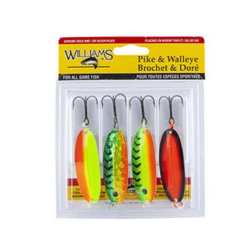Набор блесен Williams Pike/Walleye 4-Pack Williams Kit UV,4-PW2-ASST