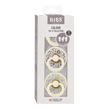 Набір пустушок BIBS Try-it Liberty 3 шт Eloise/Ivory