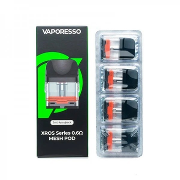 Картриджі (Упаковка 4шт) для електронної сигарети Pod Системи Vaporesso Xros 0.6 ом 2 мл (Corex 2.0)