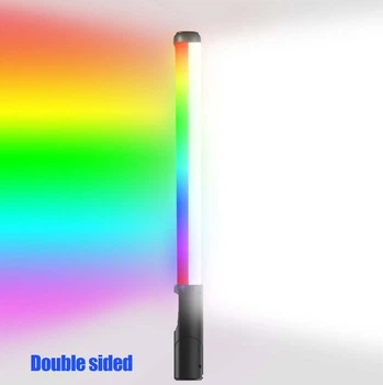 Двухсторонняя палка RGB LED Stick 50см разноцветный свет для видеосъемки и тикток (LED-ST50-Dual)