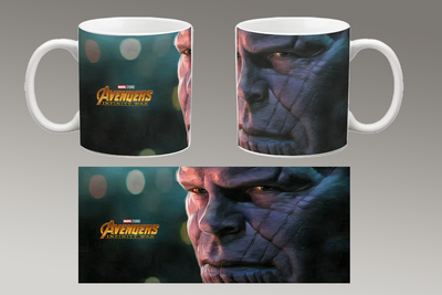 Чашка біла керамічна "Танос" Thanos ABC