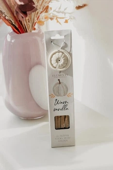 40 ароматических палочек с подставкой Elements Autumn Incense Sticks with Ceramic Holder - Warm Vanilla (теплая ваниль)
