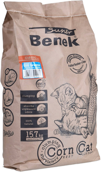 Żwirek kukurydziany Benek Corn Cat Morska Bryza 25 l (5905397019121)