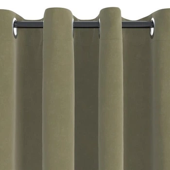 Занавеска ANTEN 1х140x300 см искусственная замша олива