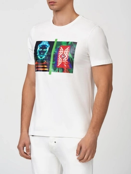 T-shirt męski z nadrukiem Antony Morato MMKS02013FA100227-1011 2XL Kremowy (8052136105465)