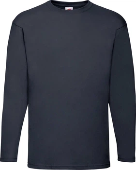Футболка з довгим рукавом Fruit of the Loom Valueweight Long Sleeve Глубокий Темно-Синий М