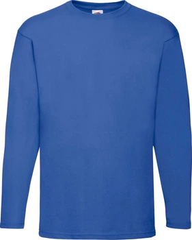 Футболка з довгим рукавом Fruit of the Loom Valueweight Long Sleeve Яскраво-Синій 2XL