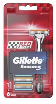 Станок для гоління Gillette Sensor 3 + 6 змінних картриджів (7702018589067)