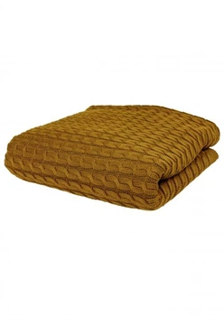 Плед Прованс Happy Fall Kosa Охра 130х170 см Жовтий (7146)