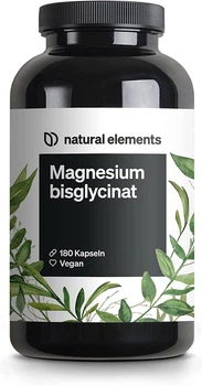 Бісгліцинат магнію (хелат магнію) 100 мг Natural Elements - 180 капсул