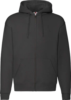 Худі Fruit of the Loom Premium Hooded Sweat Zip Чорне 2XL