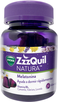 Suplement diety Vicks Zzzquil Natura Melatonina 30 żelek (8001841491646)