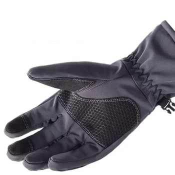 Тактические зимние перчатки размер XL Черный (Kali)
