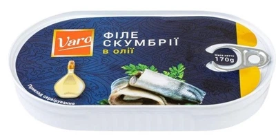 Філе скумбрії в оліі VARO 170 г