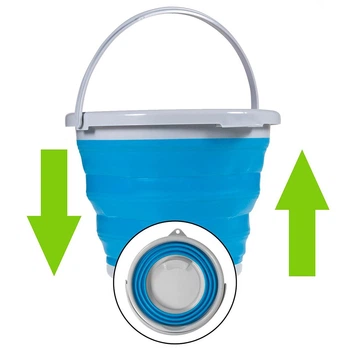Відро складане Collapsible Bucket туристичне 5 літрів