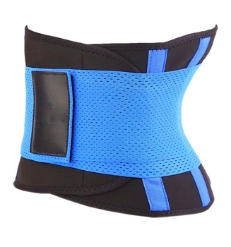 Пояс для схуднення на липучці Hot Shapers Power Belt стягуючий Чорно-синій
