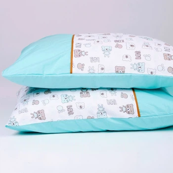 Наволочки&nbsp;40*60 набор 2 шт Mint Bear Ментоловый