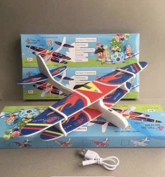 Детский метательный планер Кукурузник с USB зарядкой и моторчиком