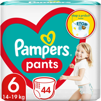 Підгузки-трусики Pampers Pants Розмір 6 (14-19 кг) 44 шт (8006540069356)