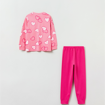 Piżama (longsleeve + spodnie) OVS 1821592 110 cm Pink (8056781581377)