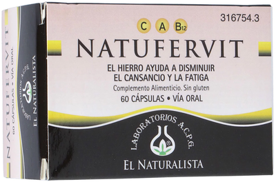 Дієтична добавка El Naturalista Natufervit 60 капсул (8410914320187)