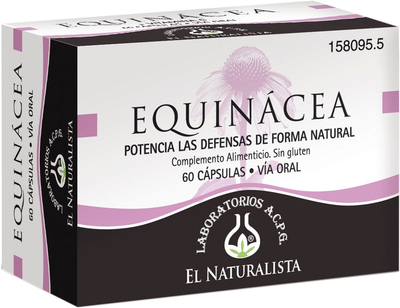 Дієтична добавка El Natural Equinacea 60 капсул (8410914320293)