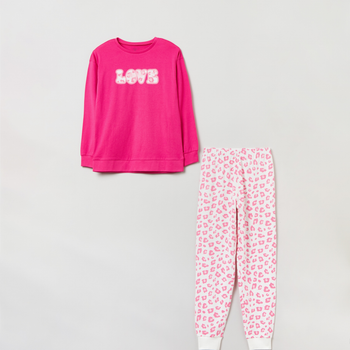 Piżama (longsleeve + spodnie) OVS 1821609 170 cm Pink (8056781581575)