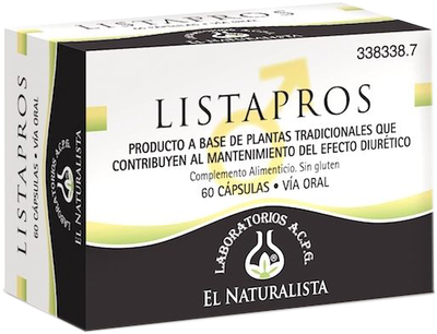 Дієтична добавка El Natural Listapros 60 капсул (8410914320224)