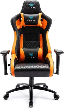 Кресло игровое Aula F1031 Gaming Chair Black+orange (6948391286211)
