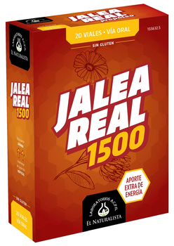Дієтична добавка El Natural Jalea Real 1500 20 флаконів легковідкривних (8410914330063)