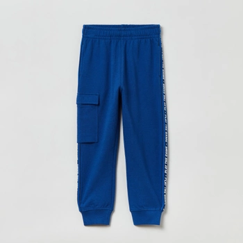 Spodnie dresowe chłopięce joggery OVS 1821037 134 cm Niebieskie (8056781572986)