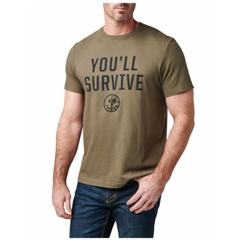 Футболка 5.11 Tactical з малюнком You'll Survive Tee (Ranger Green) 2XL