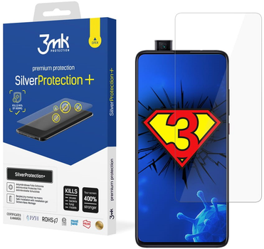 Захисна плівка 3MK Silver Protect+ для Xiaomi Redmi 10 антибактеріальна (5903108436809)