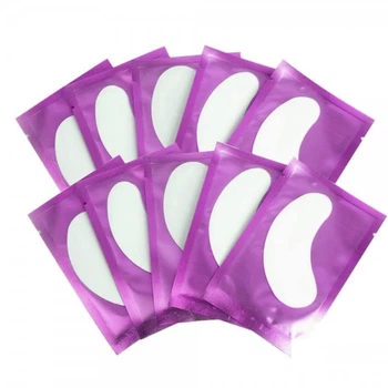 Патчи под глаза на гидрогеле Eye Gel Patches для ламинирования и наращивания в фиолетовой упаковке 10 пар (2100994252893)