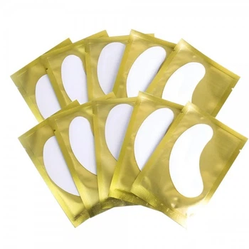 Патчі під очі на гідрогелі Eye Gel Patches для ламінування та нарощування в золотій упаковці 10 пар (2100994253210)