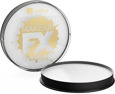 Краска для лица и тела на водной основе Smiffys FX Make Up Aqua Face & Body Paint White Белый