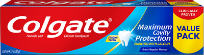Зубная паста Colgate Максимальная защита от кариеса Свежая мята с жидким кальцием для всей семьи 150 мл (6920354827198/6920354826177)