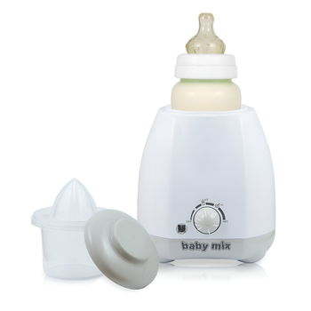 Підігрівач для пляшечок електричний Baby Mix LS-B215A Білий/Сірий + ручний соковитискач