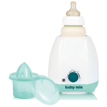 Підігрівач для пляшечок електричний Baby Mix LS-B215A Білий/М'ятний + ручний соковитискач