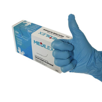 Медичні рукавички Medilex, TPE, блакитний, L/XL, 100 шт Reflex